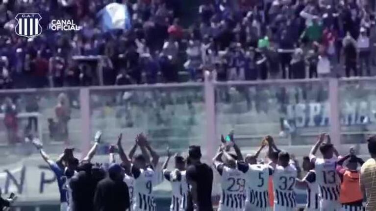 Un tema de Ale Ceberio en un video de Talleres