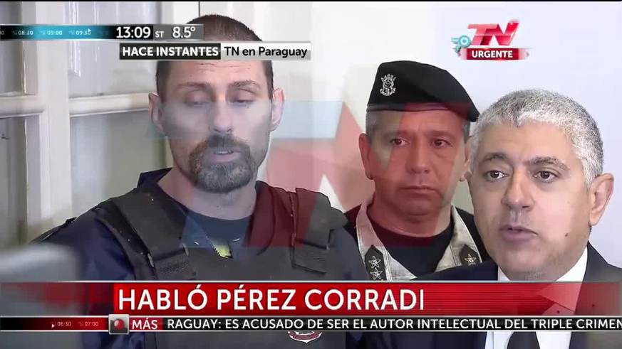 Habló Pérez Corradi y pidió seguridad para su familia