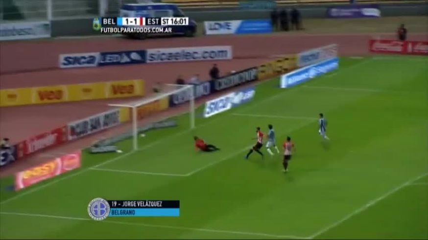 Segundo gol de Velázquez contra Estudiantes