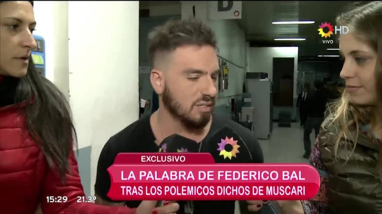 Fede Bal habló tras el audio de Muscari