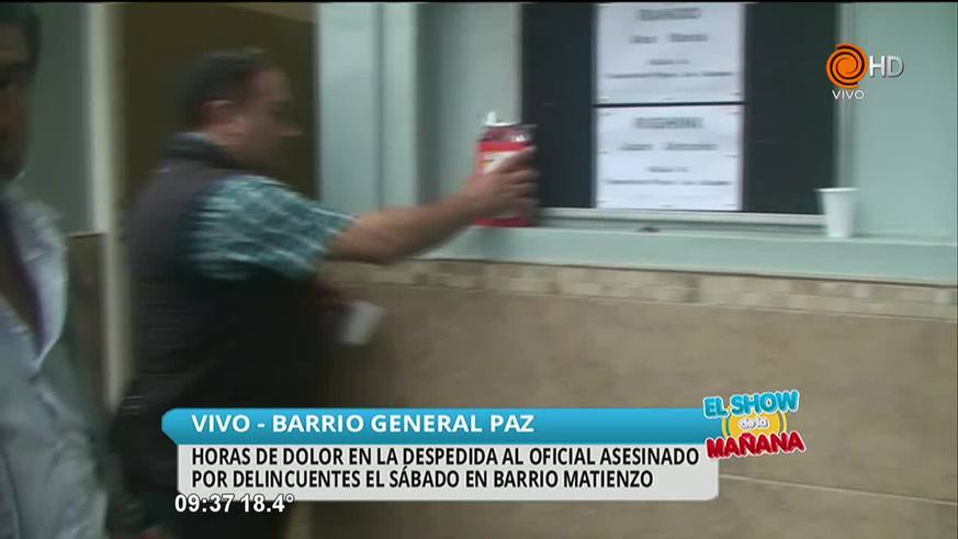 Despiden los restos de oficial asesinado