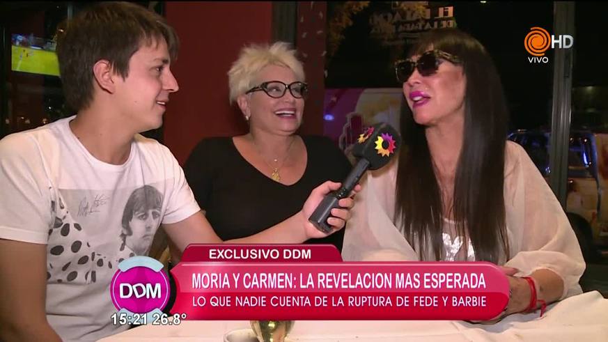 Carmen y Moria hablaron de la separación de Barbie y Fede