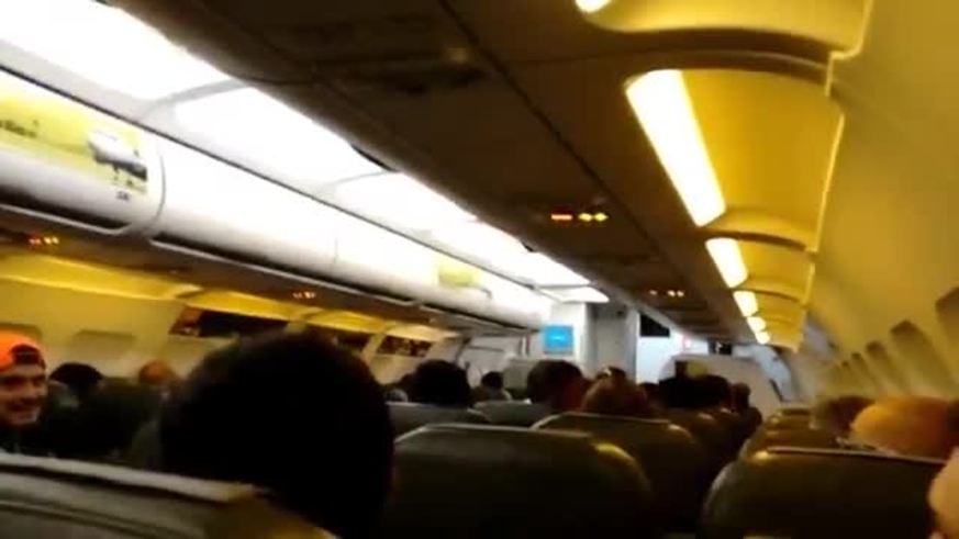 El momento de la falla del avión de Belgrano