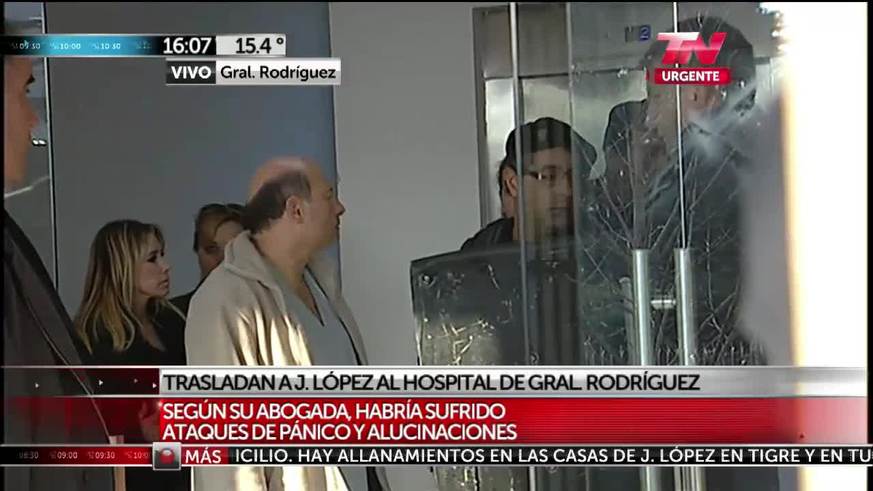 El traslado de José López al hospital