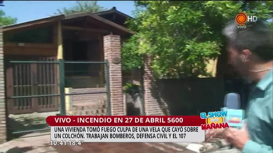 Una vela provocó un incendio