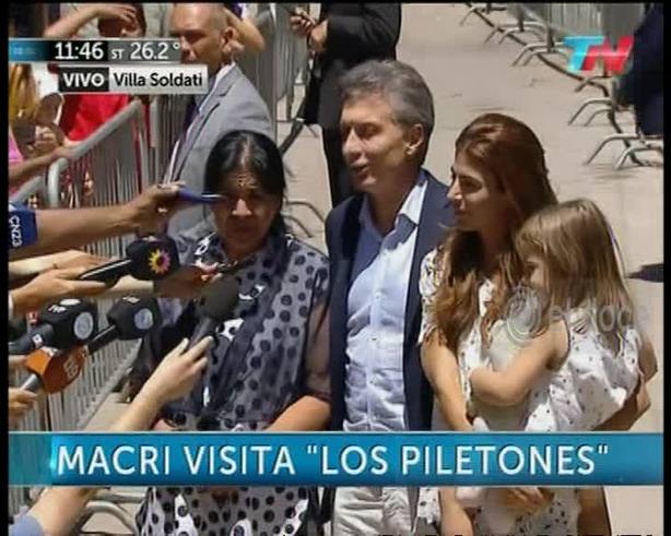 Macri visitó a Margarita Barrientos