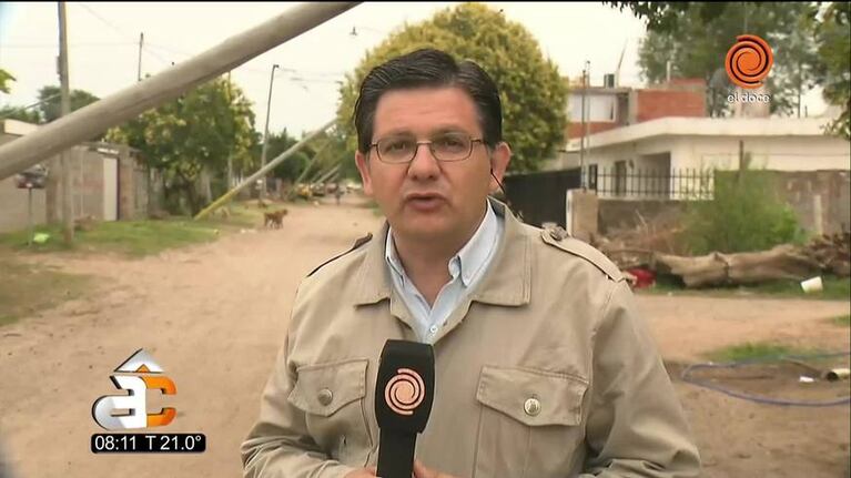 Villa Cornú está sin luz a tres días de la tormenta