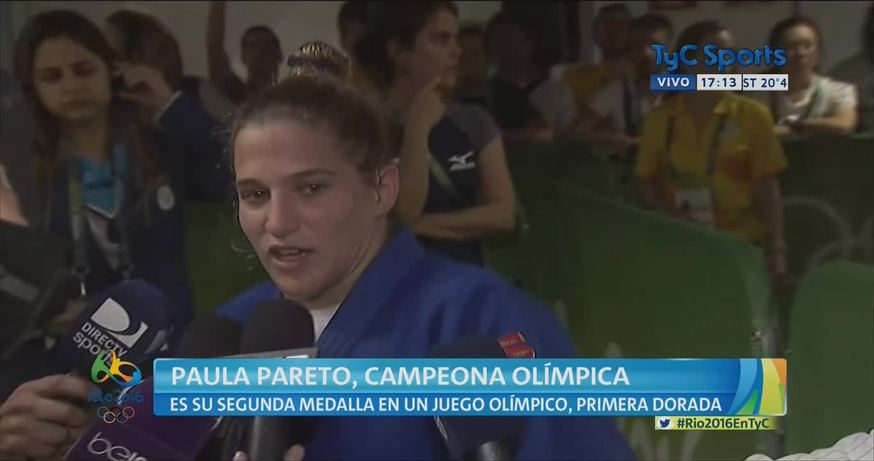 Paula Pareto es de oro