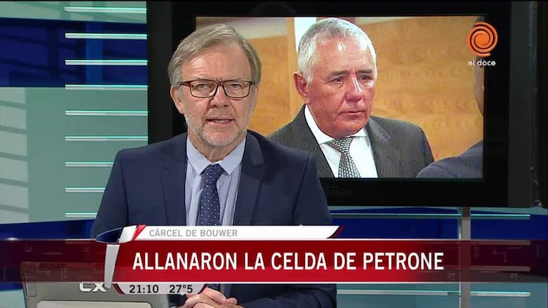 Allanaron la celda de Petrone