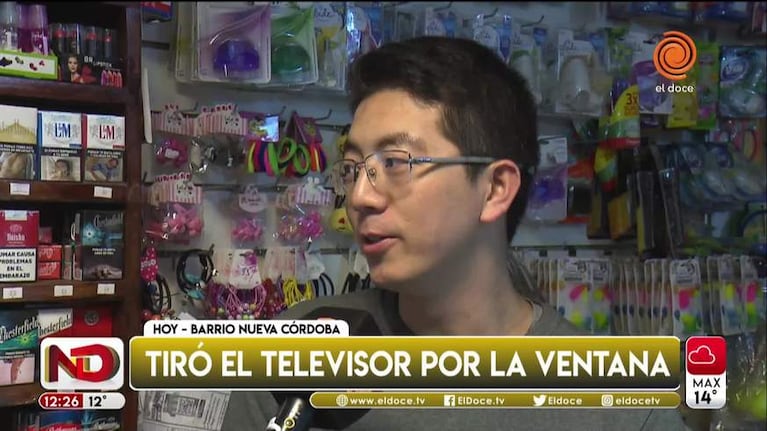 El hincha del televisor: habló un vecino