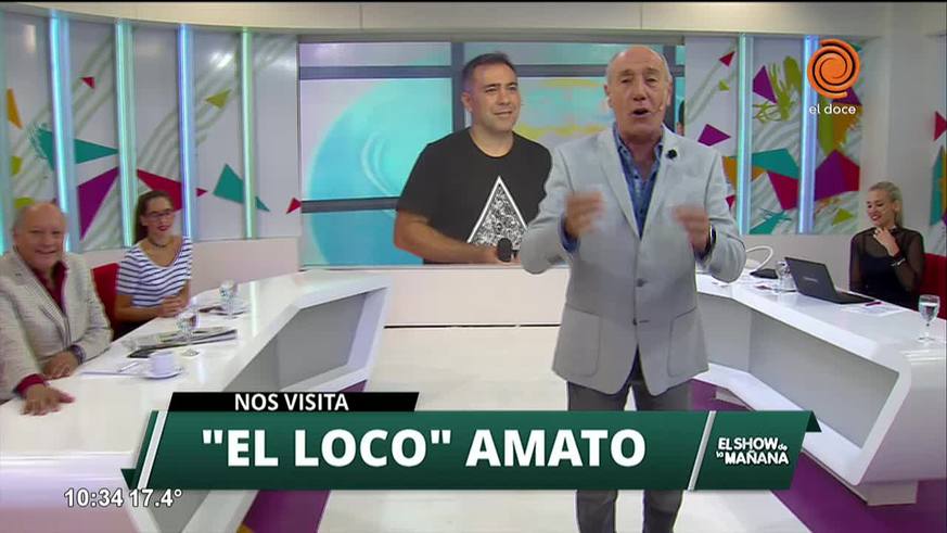 "El Loco" Amato canta en El Show de la Mañana