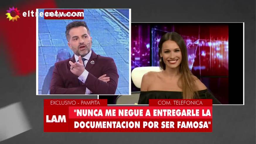 Pampita, enfurecida con el programa de Ángel de Brito