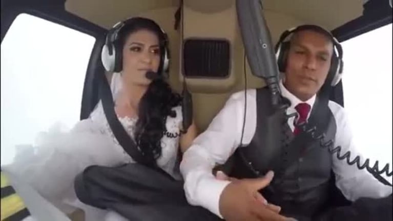 La novia que murió cuando iba en helicóptero a su boda