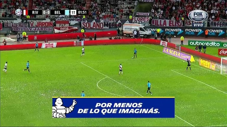 Pity Martínez convirtió el 1-0 de River a Belgrano