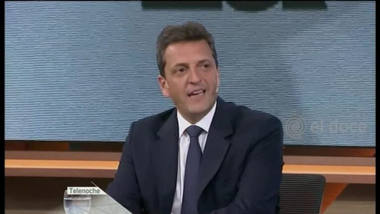 Massa: “No quiero que gane Scioli”