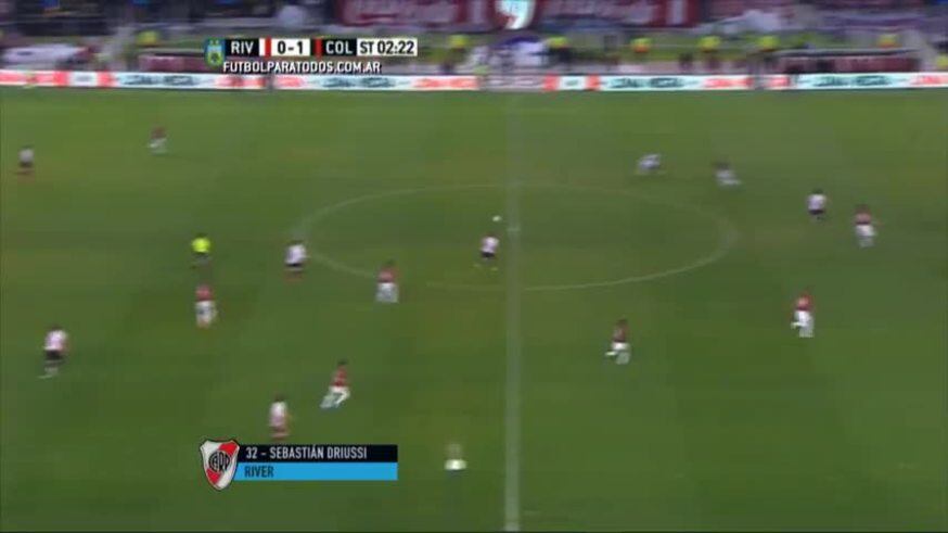 Gol de Driussi para River contra Colón