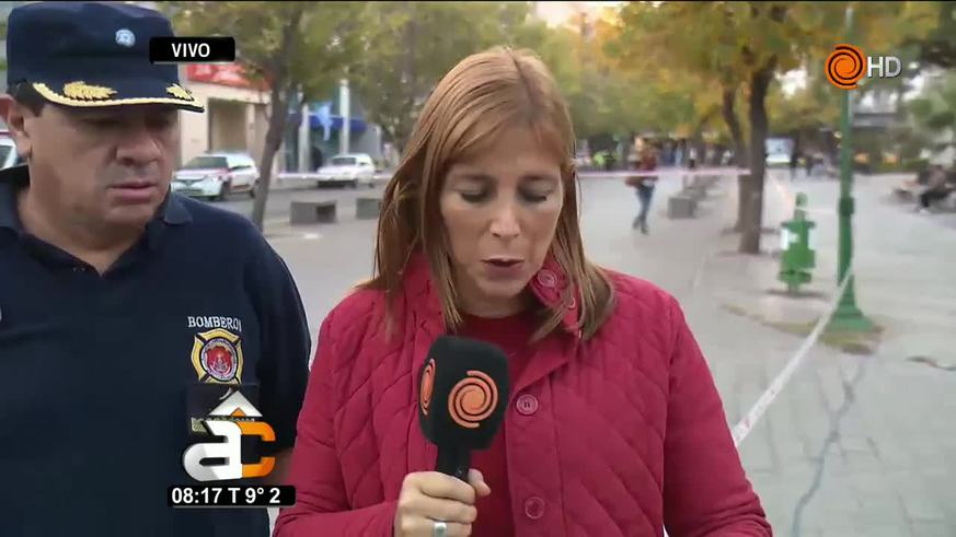 Se inecendió la planta alta del Banco Francés