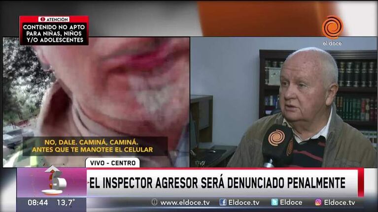 El hombre agredido por el inspector: "No me gustaría que le pase a otros"
