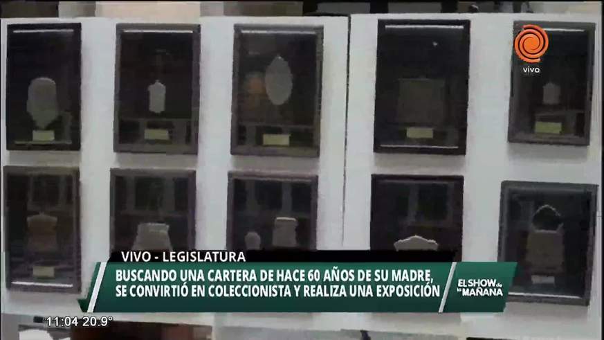 Colección de carteras antiguas en la Legislatura