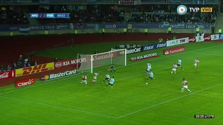Argentina 2-Paraguay 2: el gol de Barrios