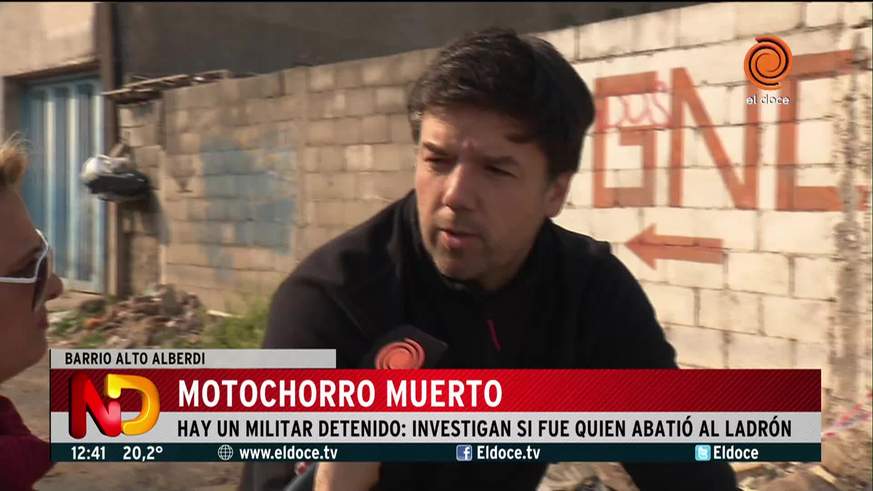 Militar mató a un motochoro y quedó detenido