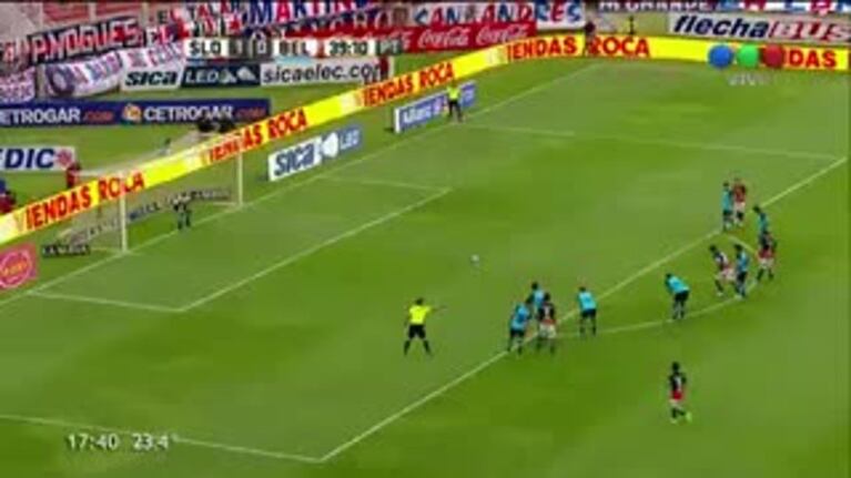 El gol de penal de Ortigoza contra Belgrano