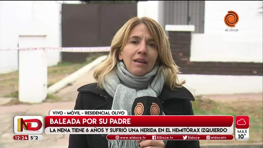 Preocupación por la nena baleada por su padre en barrio Residencial Olivos