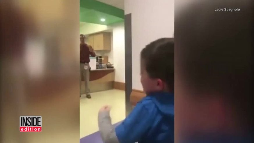 El emocionante festejo de un niño con cáncer