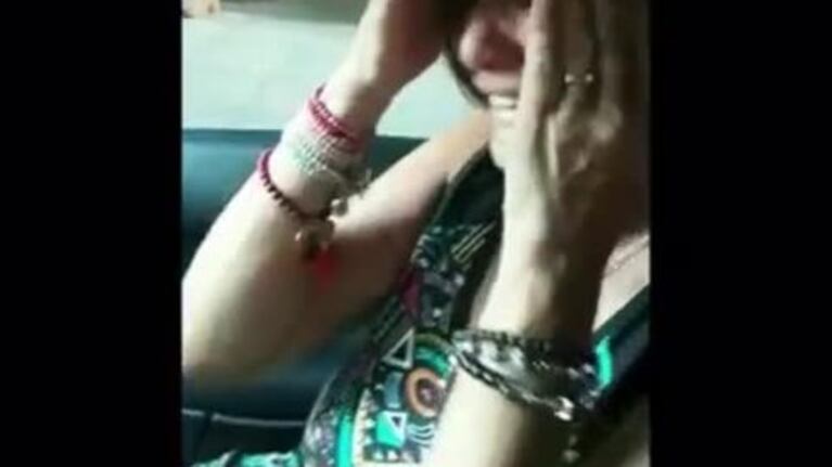 María Fernanda Callejón dando a luz a su hija