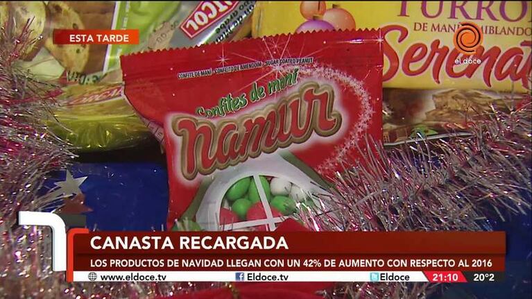 La canasta navideña llega con un fuerte aumento
