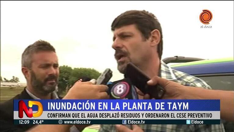 Clausura preventiva para la planta de Taym