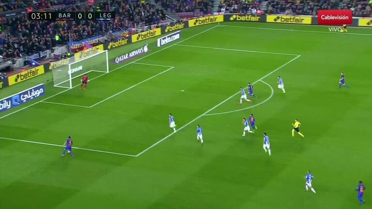 Messi convirtió ante Leganés tras una gran jugada
