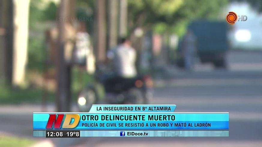 Policía mató a un ladrón 