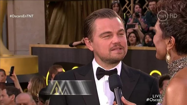 Leonardo DiCaprio espera su estatuilla en los Premios Oscar