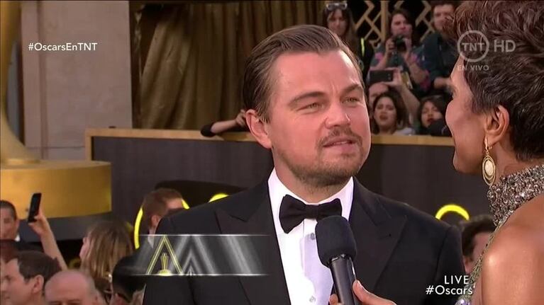 Leonardo DiCaprio espera su estatuilla en los Premios Oscar