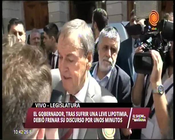 Schiaretti a la salida de la Legislatura