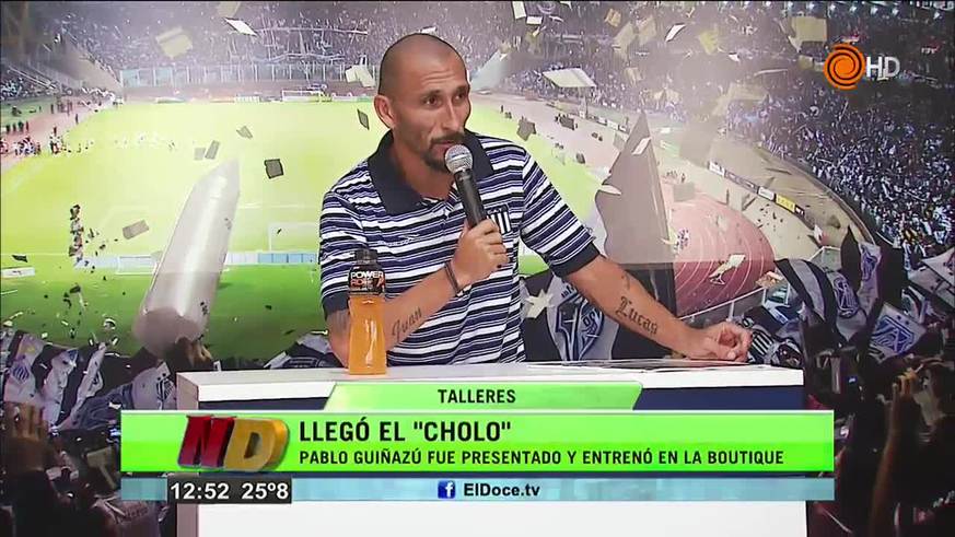 El Cholo Guiñazú llegó a Talleres