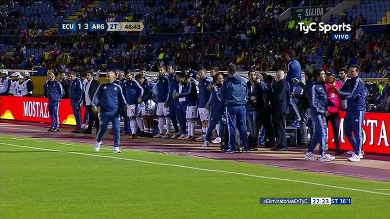 El emotivo festejo de Argentina en Quito