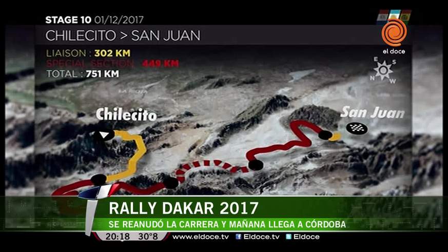 Los pilotos el Dakar reanudaron la carrera