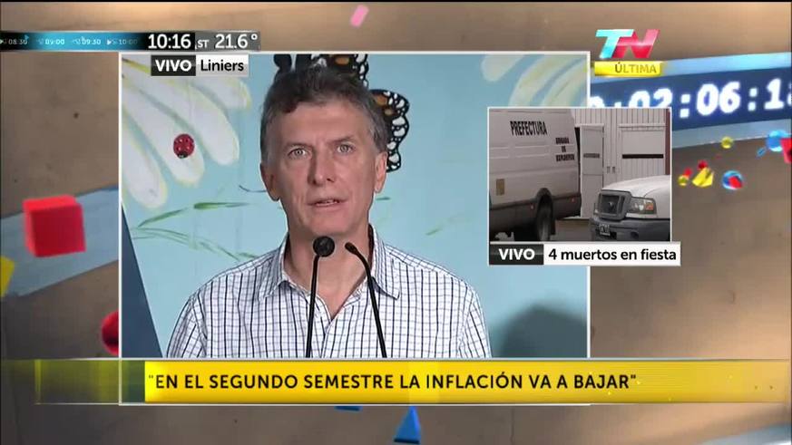 Macri: "Soy optimista, vamos por el camino correcto"