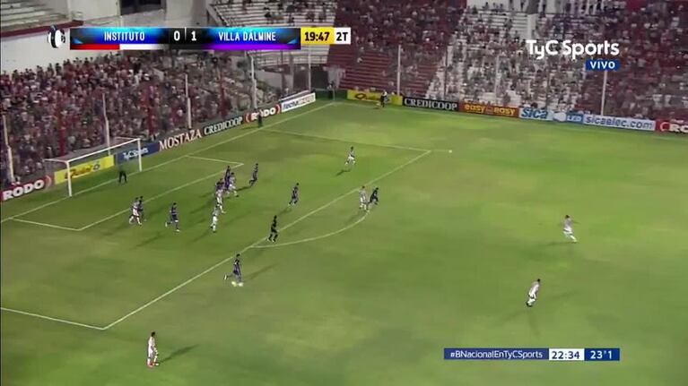 El golazo de Bonacorso para Instituto contra Dálmine
