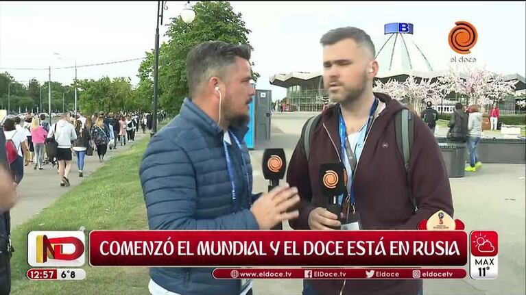 Mundial: el Fan Fest en Moscú en el arranque de la Copa