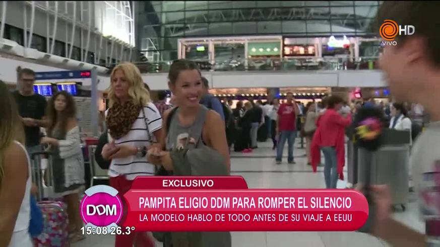 Pampita rompió el silencio