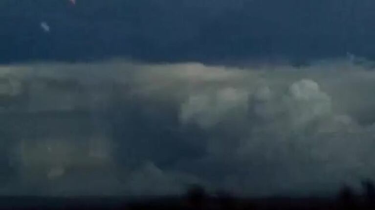 La amenazante tormenta en la Cumbrecita