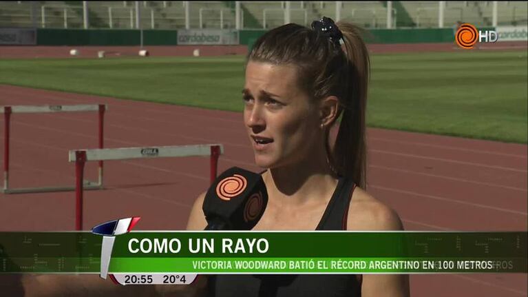 Victoria Woodward, la argentina más rápida de la historia