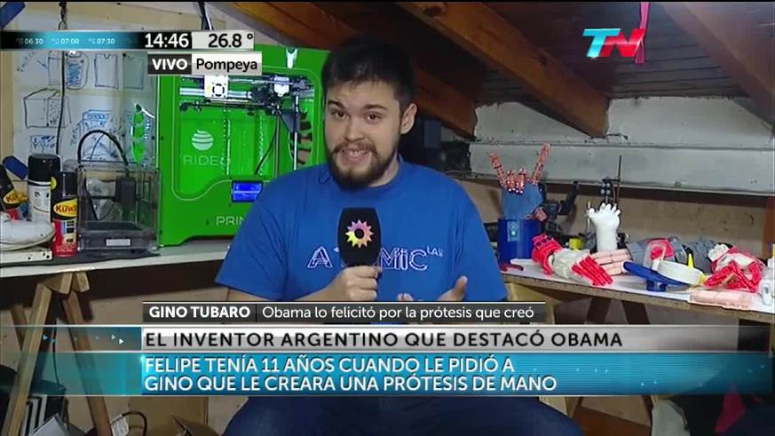 Gino Tubaro tras ser destacado por Barack Obama: "Me que quedé duro, congelado" 