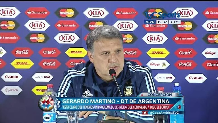Martino no confirmó la formación