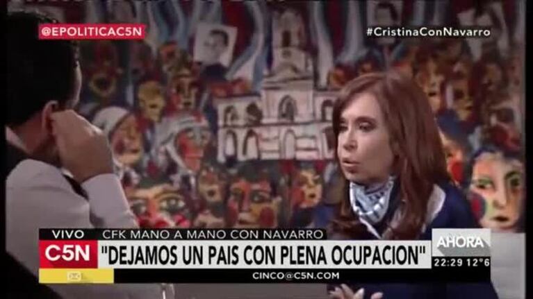 Cristina: "Deberían darnos un Nobel de Economía"