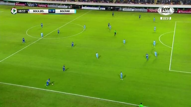 El gol de Carrizo para Boca ante Bolívar
