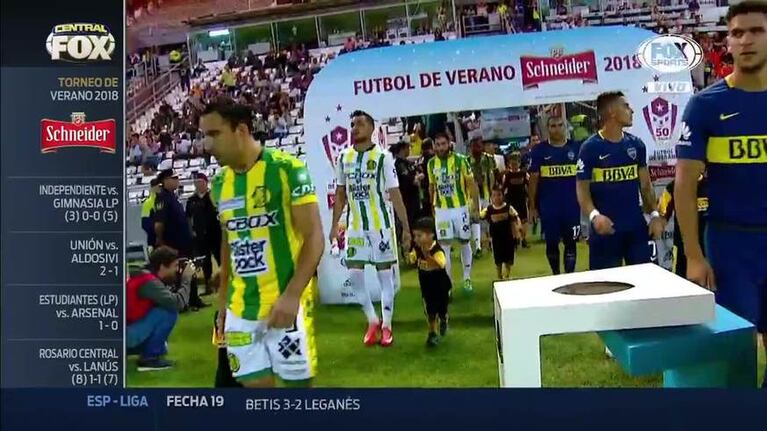Los goles cordobeses de Boca ante Aldosivi